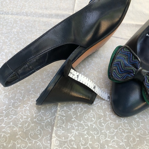 Giorgio Pacini Vintage Bow Slingback Pumps Made in Italy - Picture 6 of 8